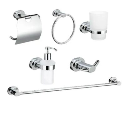 KIT DE BAÑO ACERO CROMADO 6 PIEZAS XM 10900