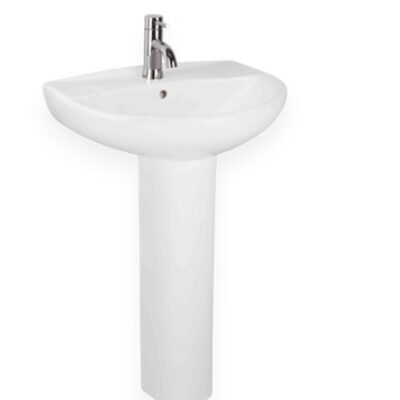 LAVATORIO Y PEDESTAL BLANCO FRENCIA