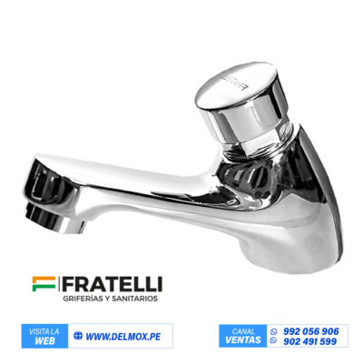 LLAVE LAVATORIO TEMPORIZADA PESADA 1/2 FRATELLI 612 GS1106